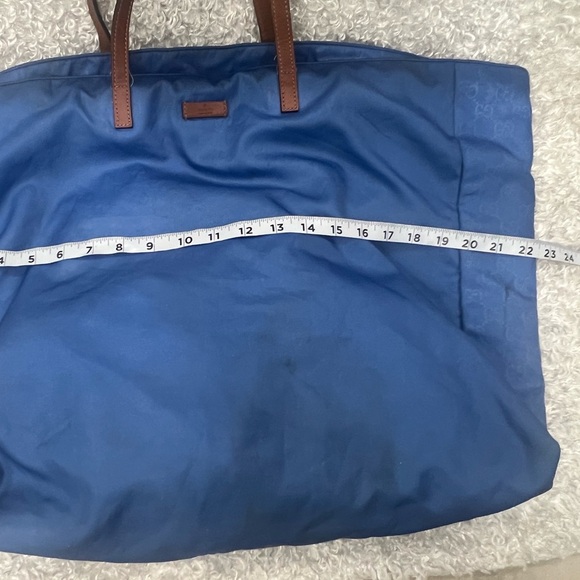 GUCCI GG Canvas Tote Bag Blue - Picture 10 of 16